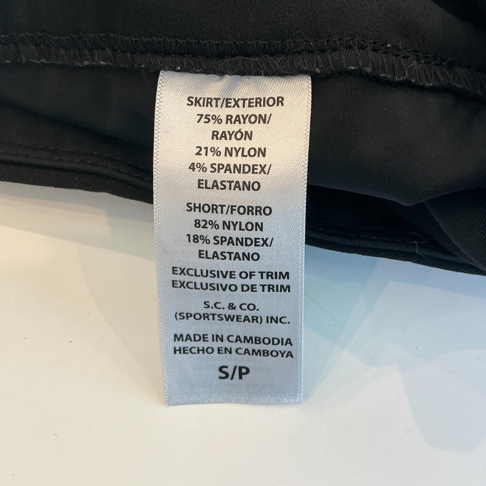S .C. & Co., Skort In Black Size S/P, With Tummy … - image 4